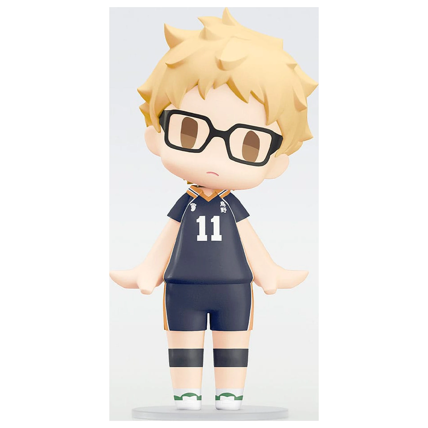 Haikyuu!! HELLO! GOOD SMILE Action Figure Kei Tsukishima 10 cm    product photo