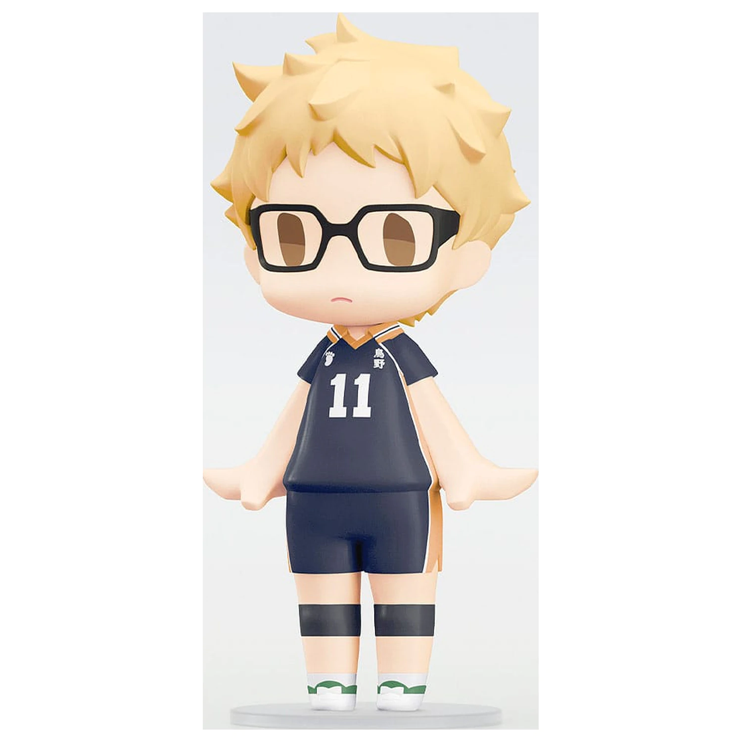 Haikyuu!! HELLO! GOOD SMILE Action Figure Kei Tsukishima 10 cm    product photo