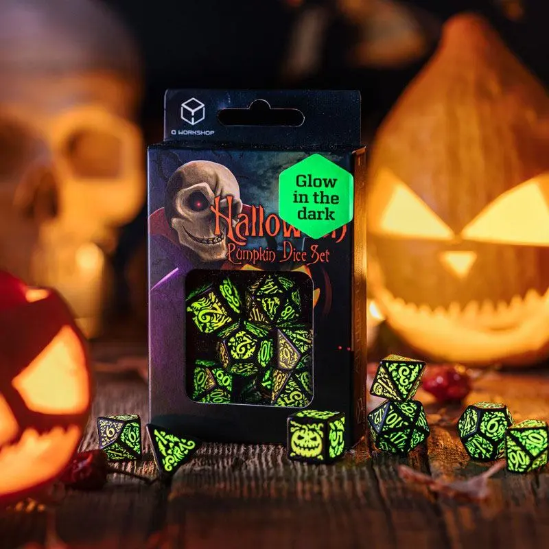 Halloween Dice Set Pumpkin Jack O'Lantern (7) termékfotó