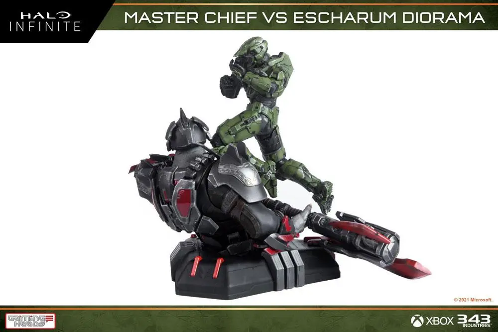 Halo: Infinite Diorama 1/8 Master Chief vs. Escharum 31 cm product photo