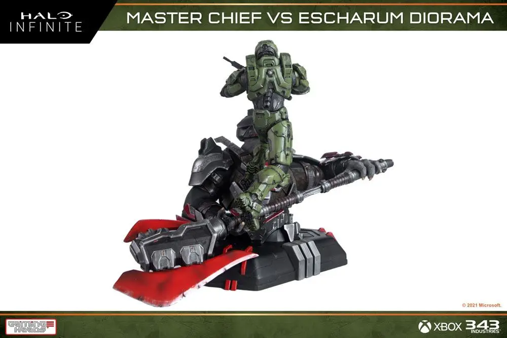 Halo: Infinite Diorama 1/8 Master Chief vs. Escharum 31 cm product photo