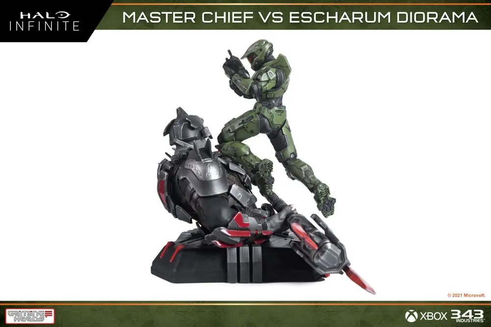 Halo: Infinite Diorama 1/8 Master Chief vs. Escharum 31 cm product photo