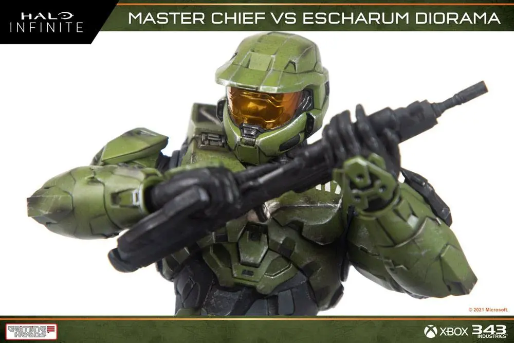 Halo: Infinite Diorama 1/8 Master Chief vs. Escharum 31 cm product photo