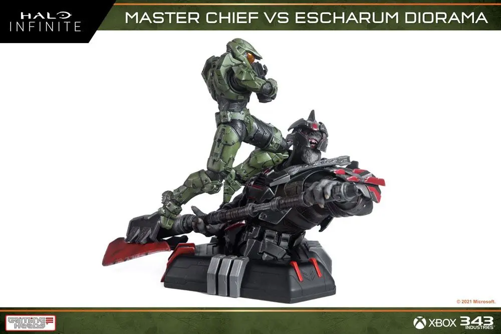 Halo: Infinite Diorama 1/8 Master Chief vs. Escharum 31 cm product photo