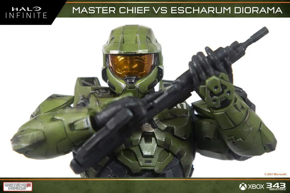 Halo: Infinite Diorama 1/8 Master Chief vs. Escharum 31 cm product photo