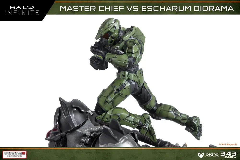 Halo: Infinite Diorama 1/8 Master Chief vs. Escharum 31 cm product photo