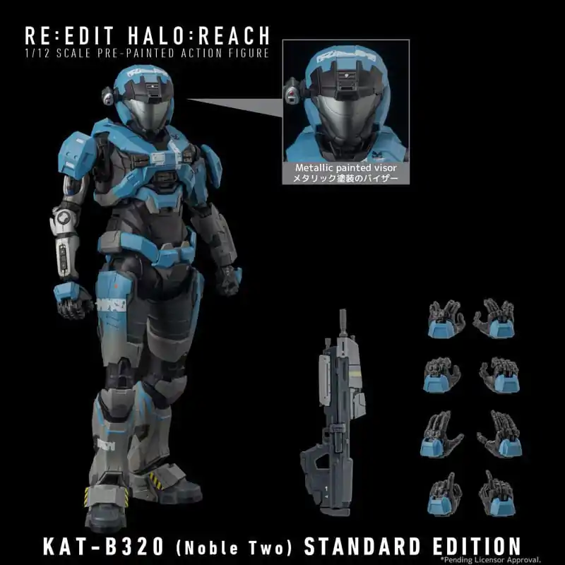 Halo: Reach Action Figure 1/12 Kat-B320 (Noble Four) 18 cm termékfotó