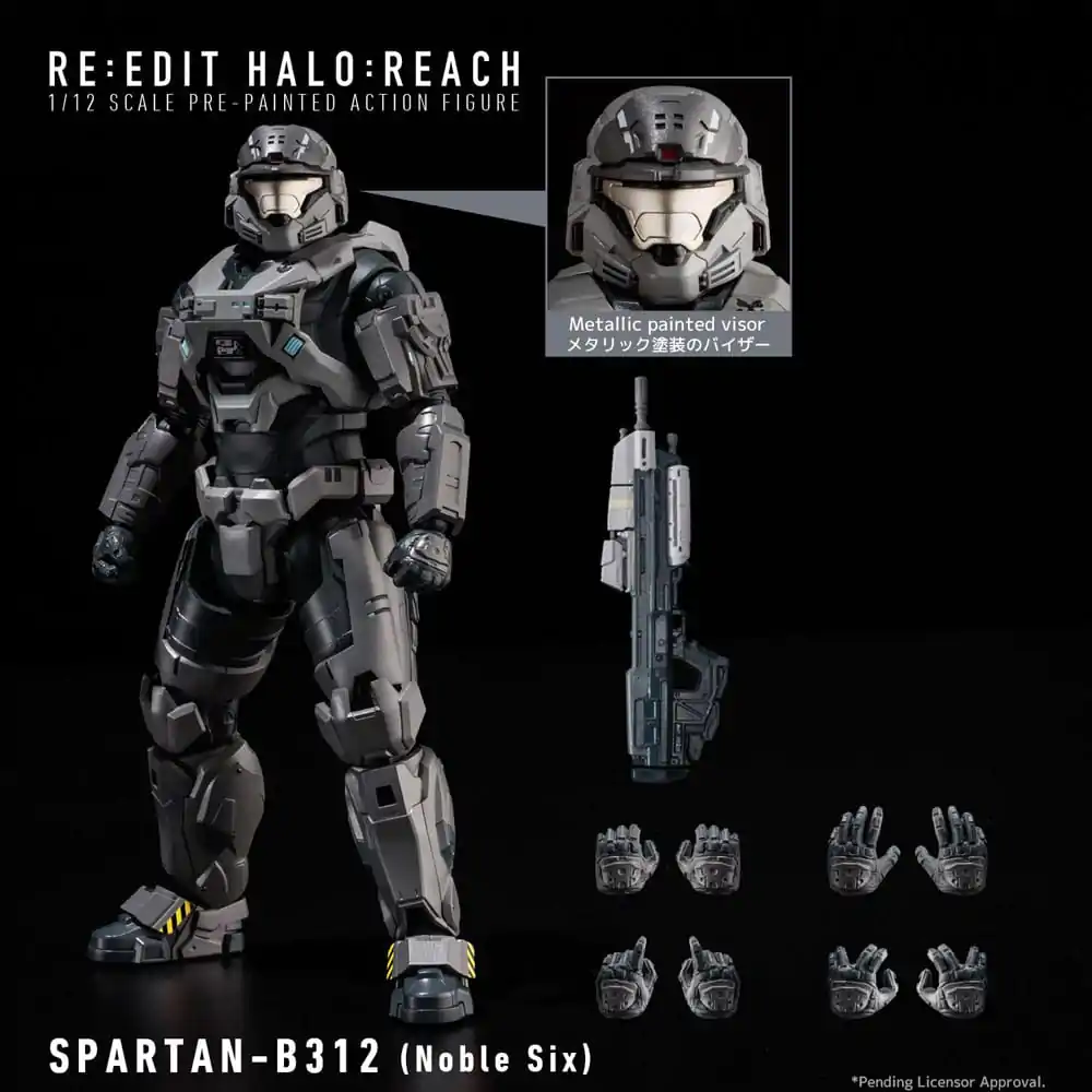 Halo: Reach Action Figure 1/12 Spartan-B312 Noble Six 18 cm product photo
