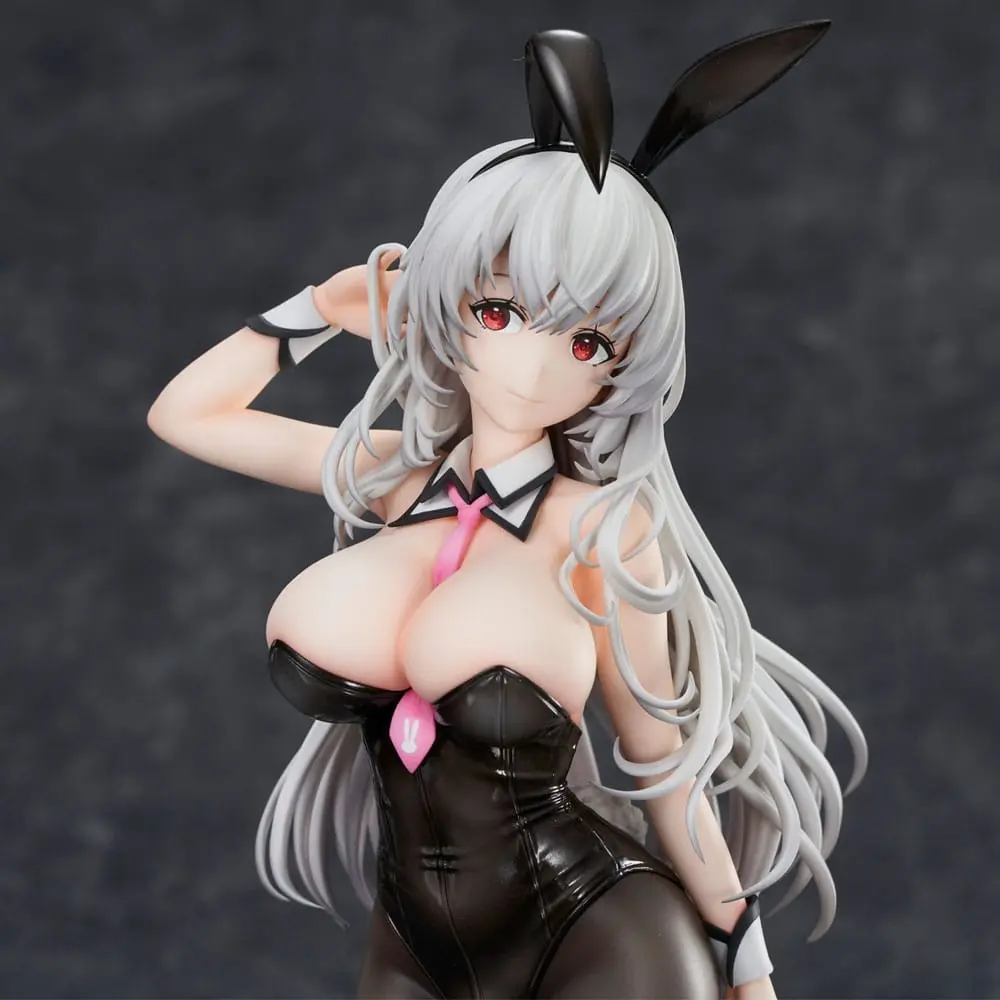 Haori Io Illustration PVC Statue White-haired Bunny 29 cm product photo