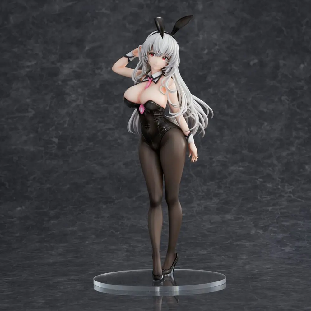 Haori Io Illustration PVC Statue White-haired Bunny 29 cm product photo