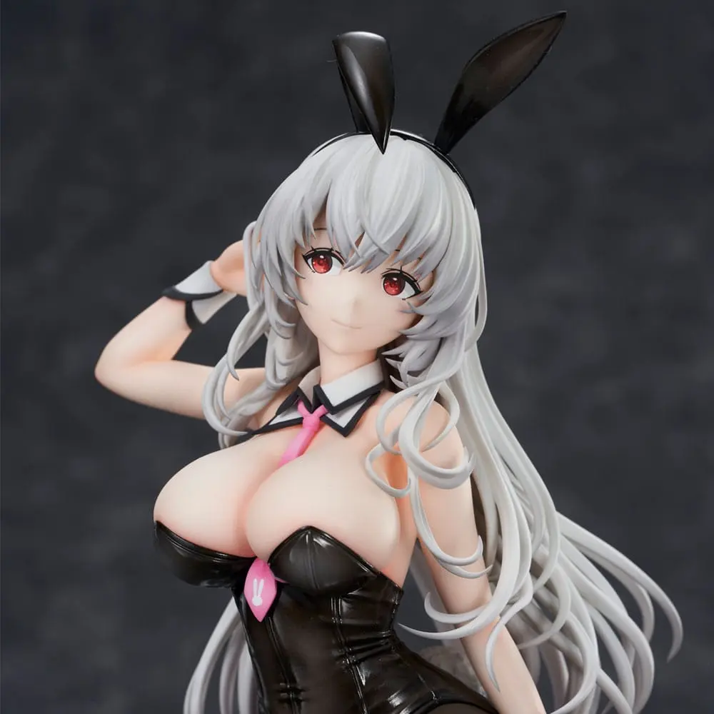 Haori Io Illustration PVC Statue White-haired Bunny 29 cm product photo