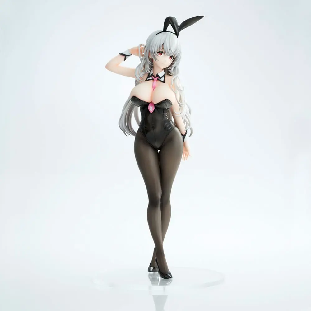 Haori Io Illustration PVC Statue White-haired Bunny 29 cm product photo