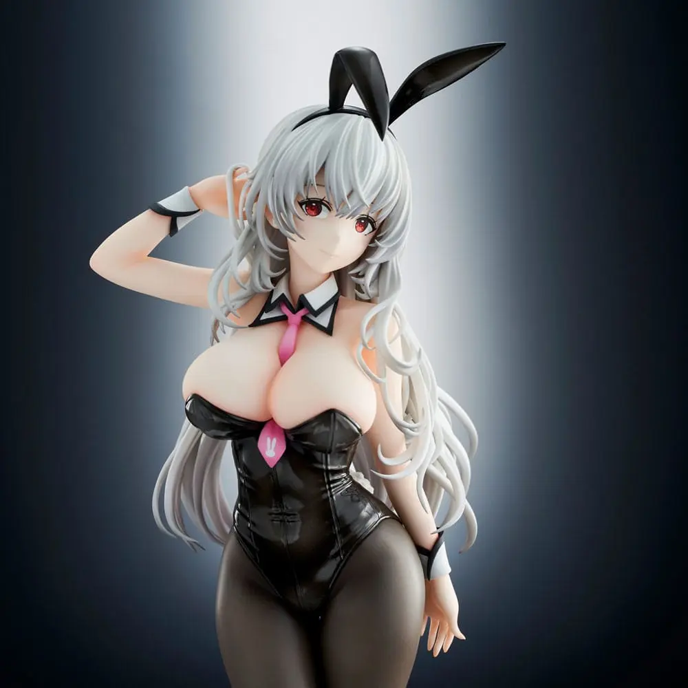 Haori Io Illustration PVC Statue White-haired Bunny 29 cm product photo