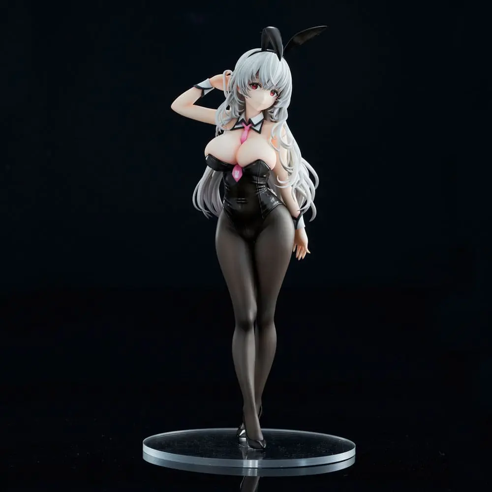 Haori Io Illustration PVC Statue White-haired Bunny 29 cm product photo