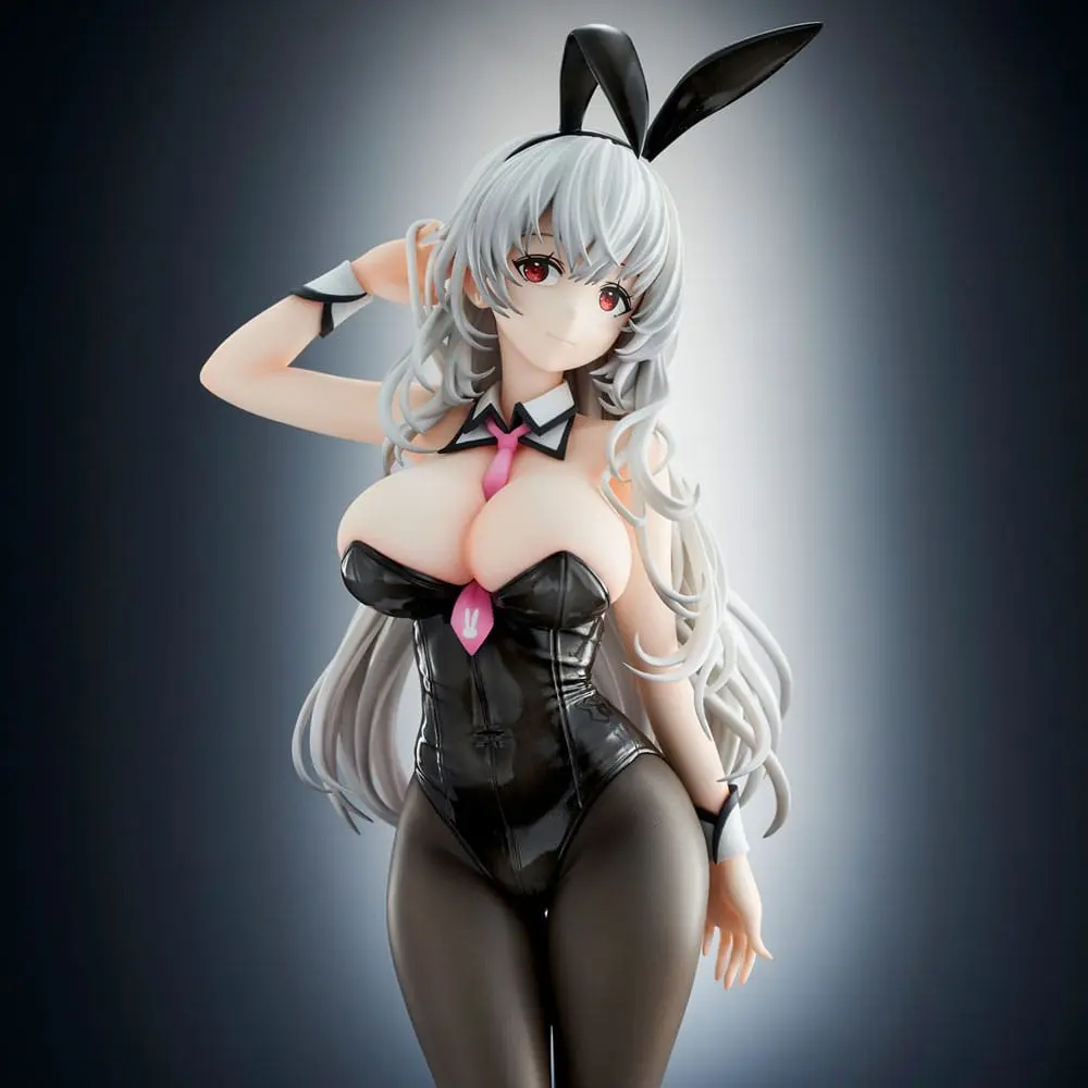 Haori Io Illustration PVC Statue White-haired Bunny 29 cm product photo