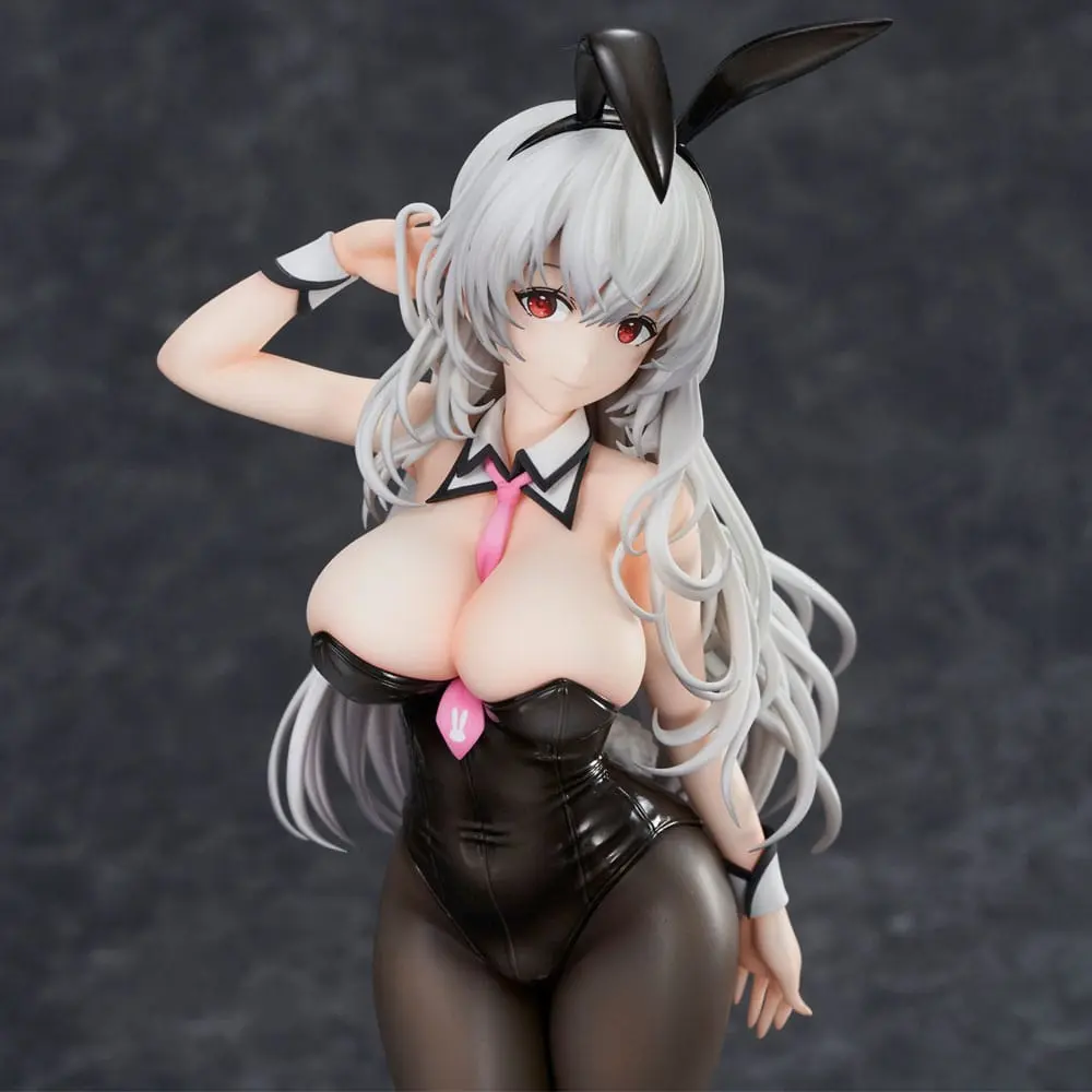 Haori Io Illustration PVC Statue White-haired Bunny 29 cm product photo