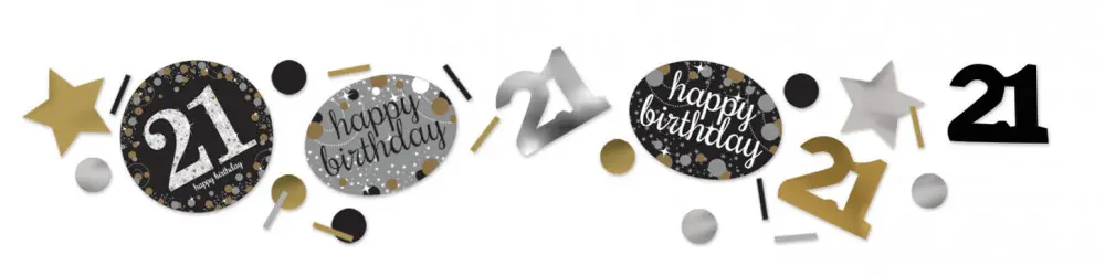 Happy Birthday Gold 21 Confetti product photo
