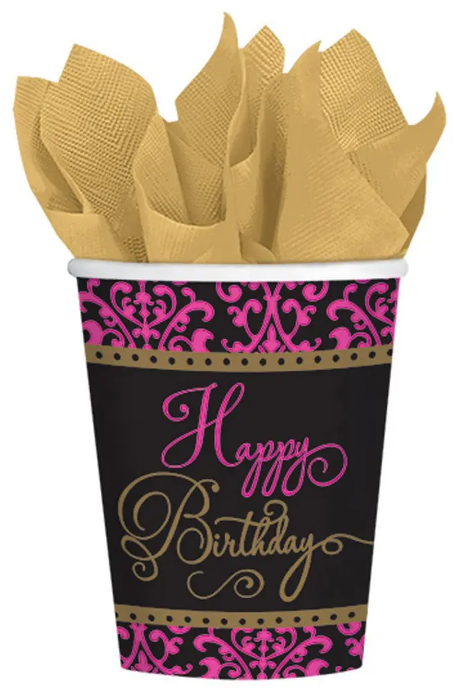 Happy Birthday Paper Cups 18-count 266 ml product photo