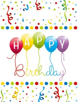 Happy Birthday Streamers Gift Bag 6-Count product photo