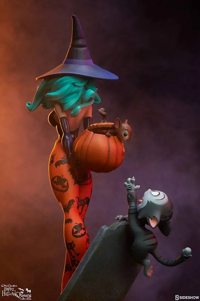Happy HallowQueens Collection Statue Pumpkin Witch by Chris Sanders 34 cm product photo
