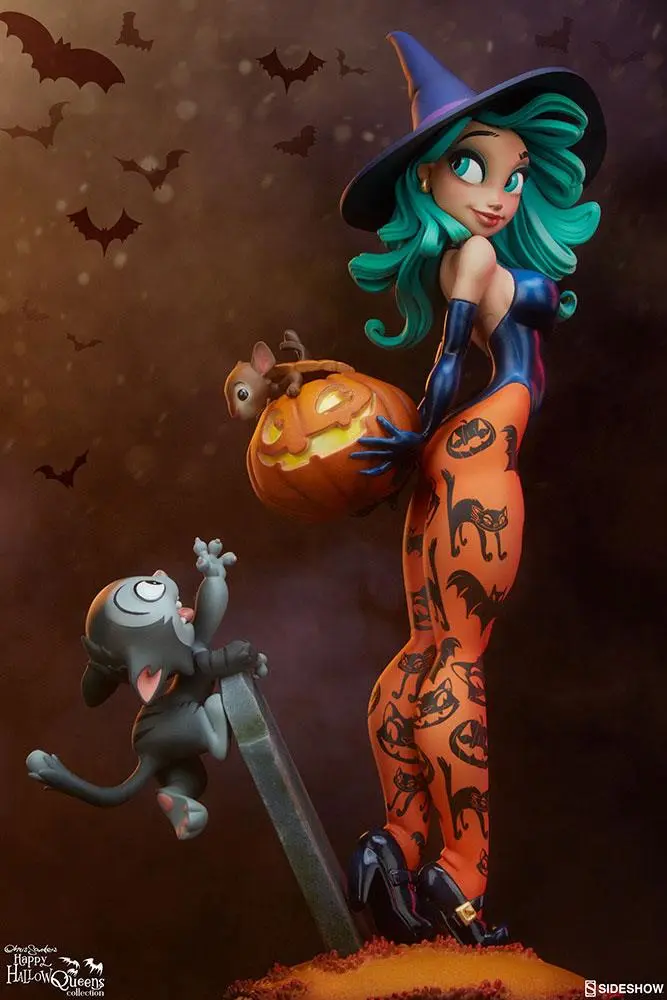 Happy HallowQueens Collection Statue Pumpkin Witch by Chris Sanders 34 cm product photo