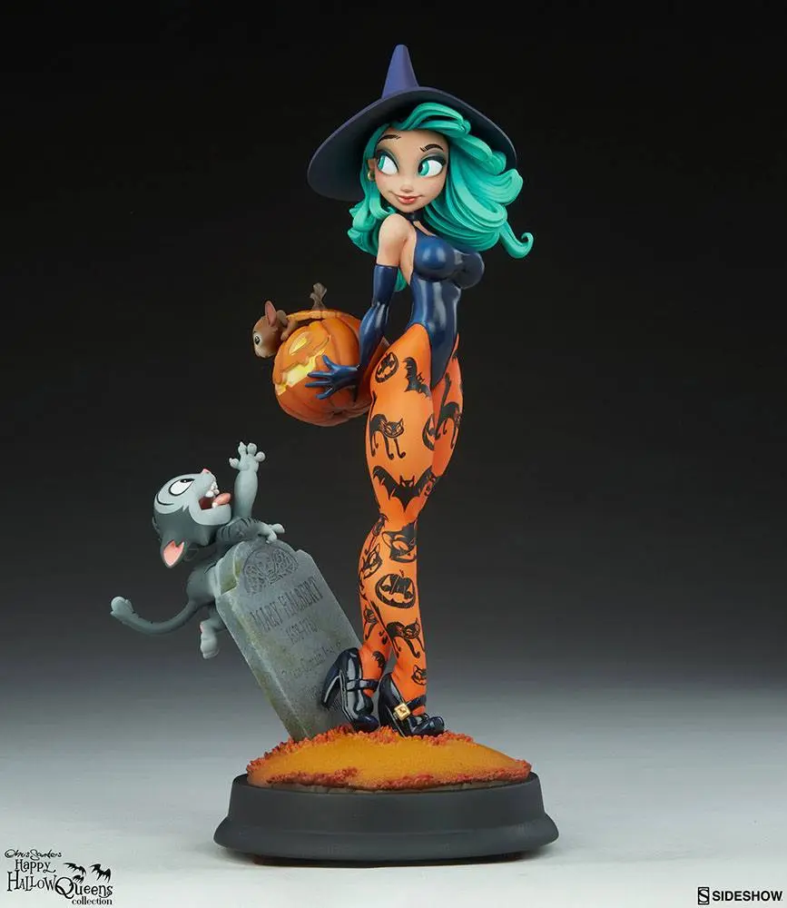 Happy HallowQueens Collection Statue Pumpkin Witch by Chris Sanders 34 cm product photo