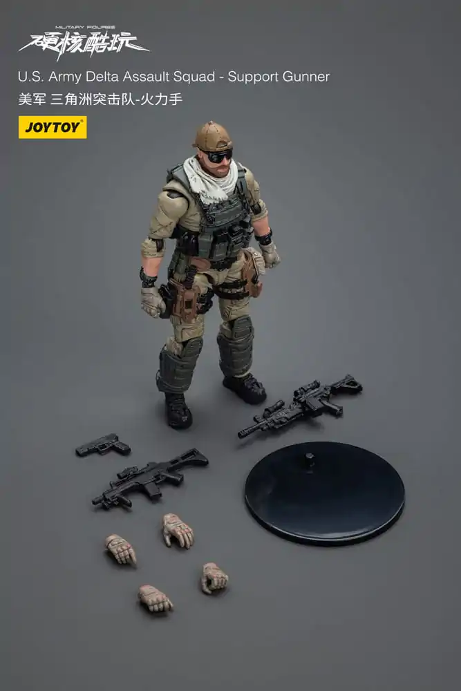 Hardcore Coldplay Action Figure 1/18 U.S. Army Delta Assault Squad Support Gunner 11 cm termékfotó