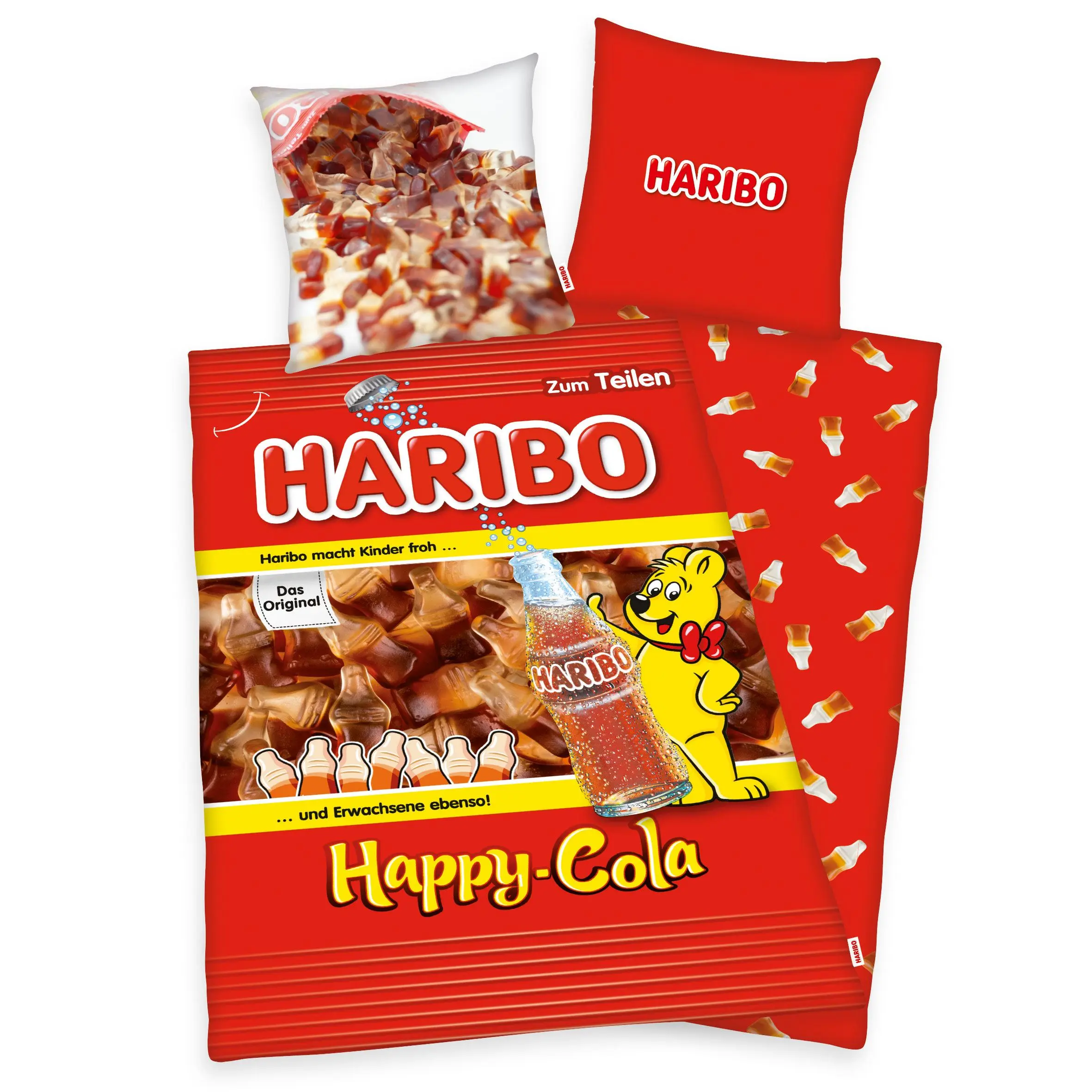 Haribo Duvet Set Happy Cola 135 x 200 cm / 80 x 80 cm product photo