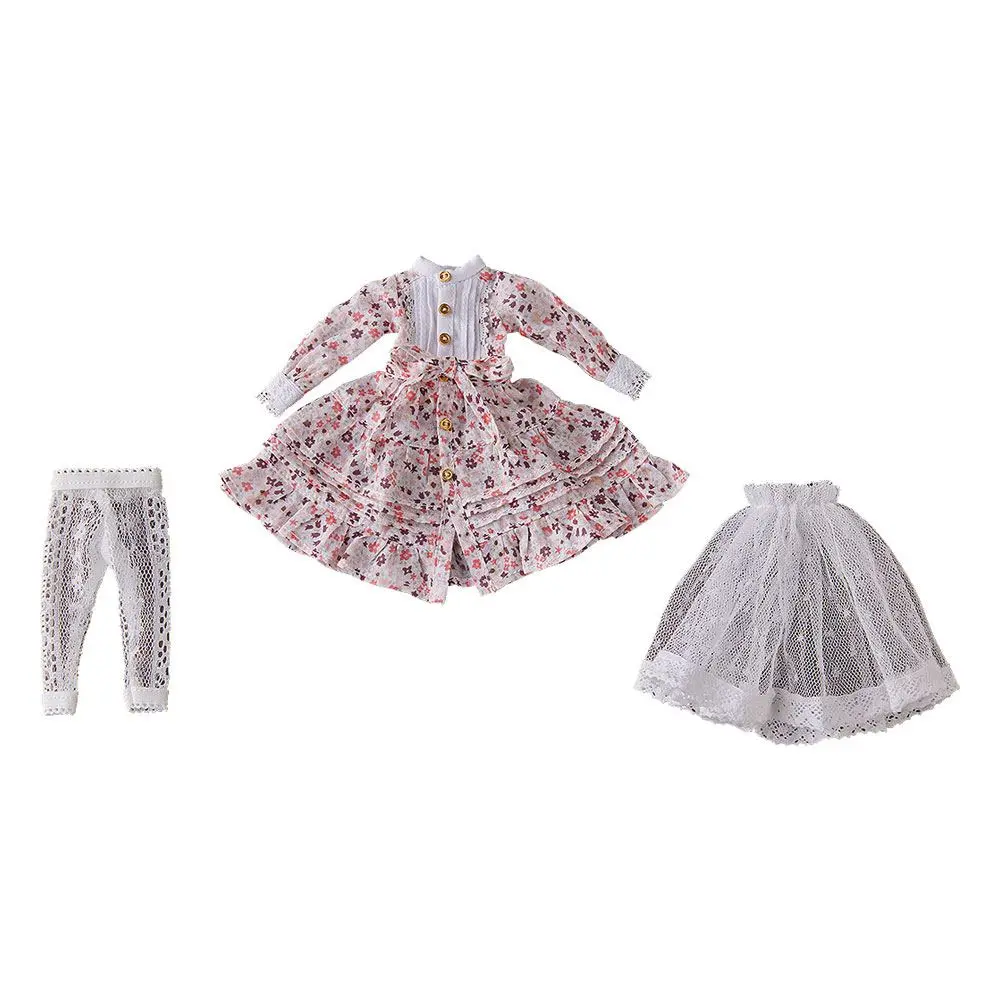 Harmonia humming Optional Parts for Harmonia humming Dolls Special Outfit Series (Flower Print Dress/Pink) Designed by SILVER BUTTERFLY product photo