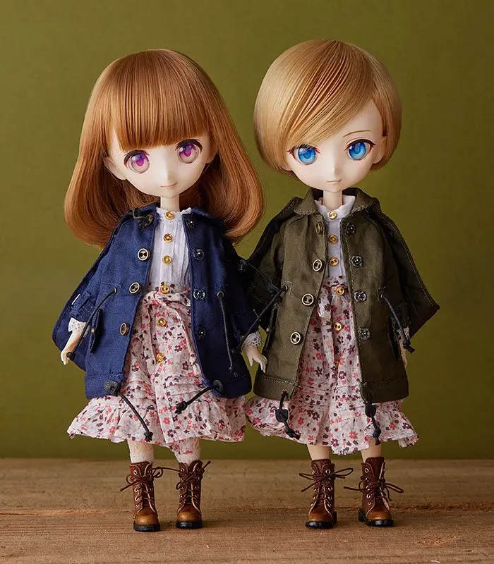 Harmonia humming Optional Parts for Harmonia humming Dolls Special Outfit Series (Mod Coat/Khaki) Designed by SILVER BUTTERFLY product photo