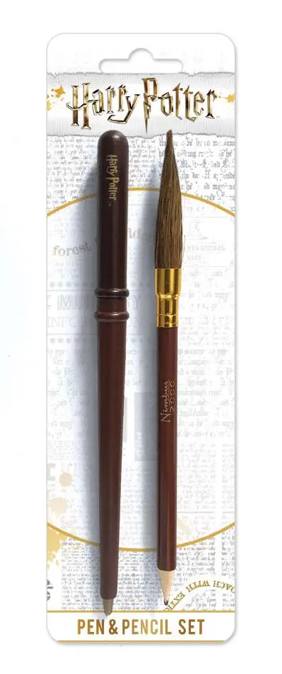 Harry Potter 2-Piece Stationery Set Wand & Broom termékfotó