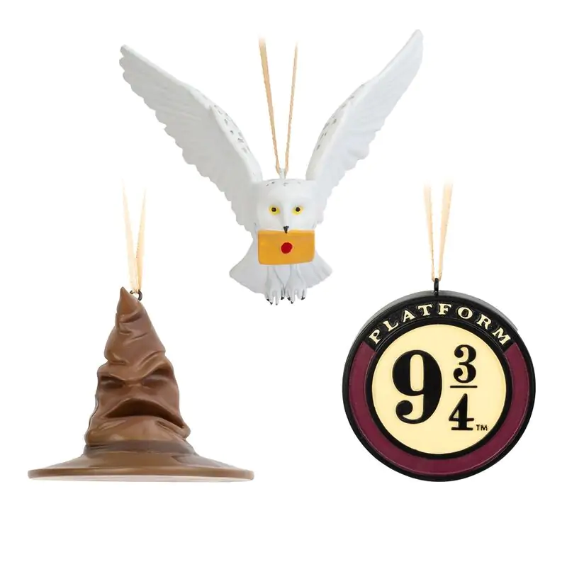 Harry Potter Set 3 Christmas ornaments product photo