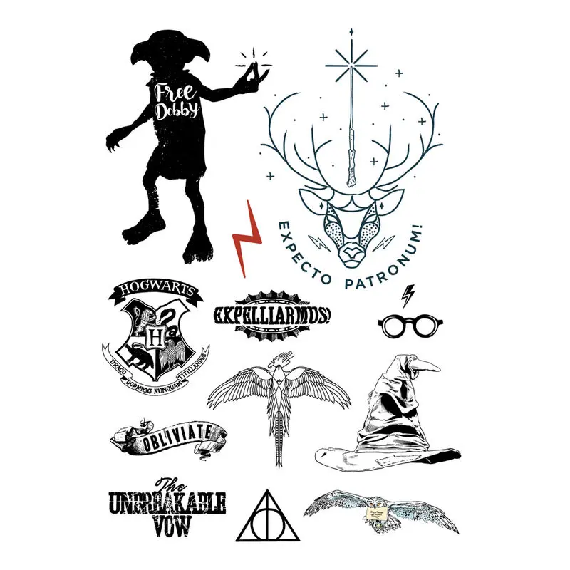 Harry Potter Temporary Tattoos Set termékfotó