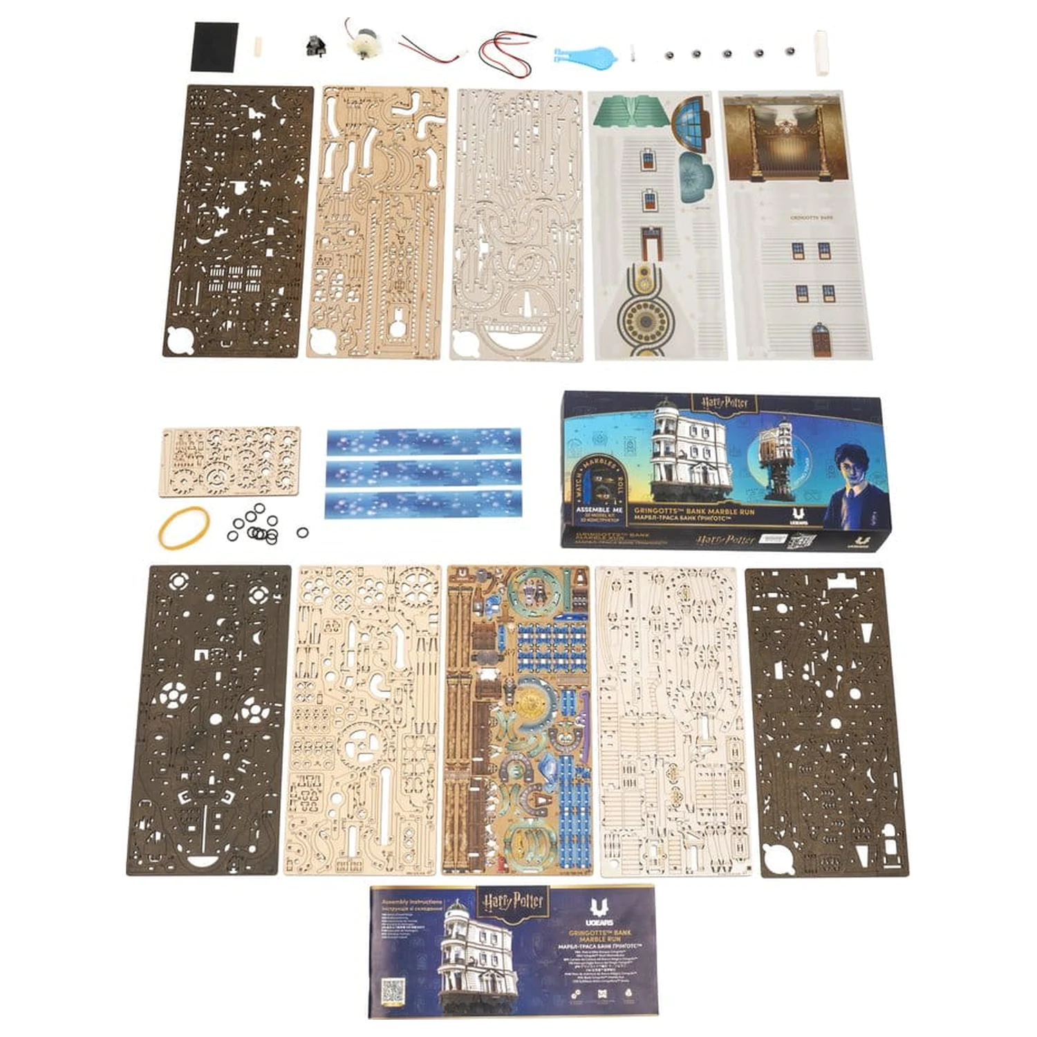 Harry Potter 3D Wooden Puzzle Gringotts Bank Marble Run product photo