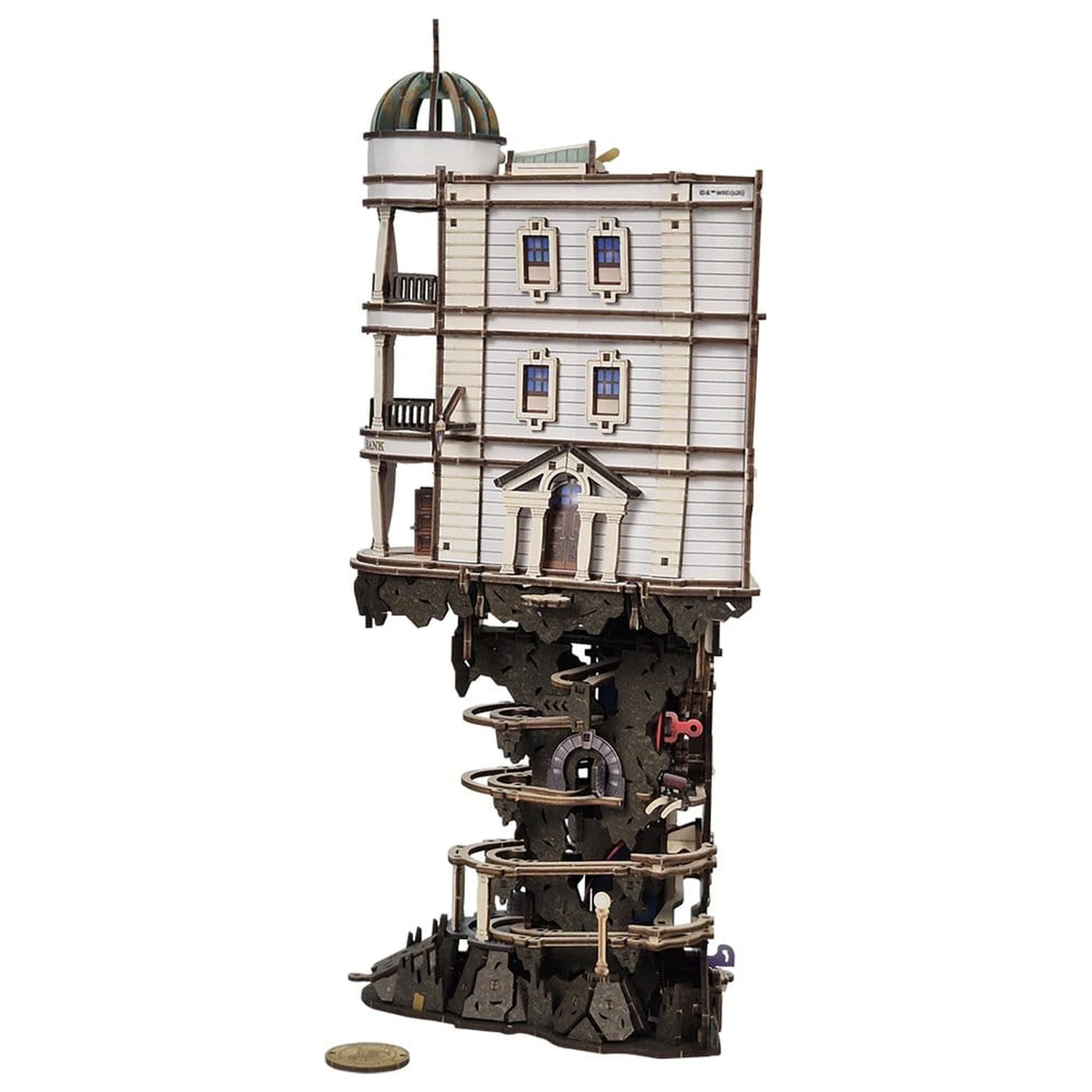 Harry Potter 3D Wooden Puzzle Gringotts Bank Marble Run product photo