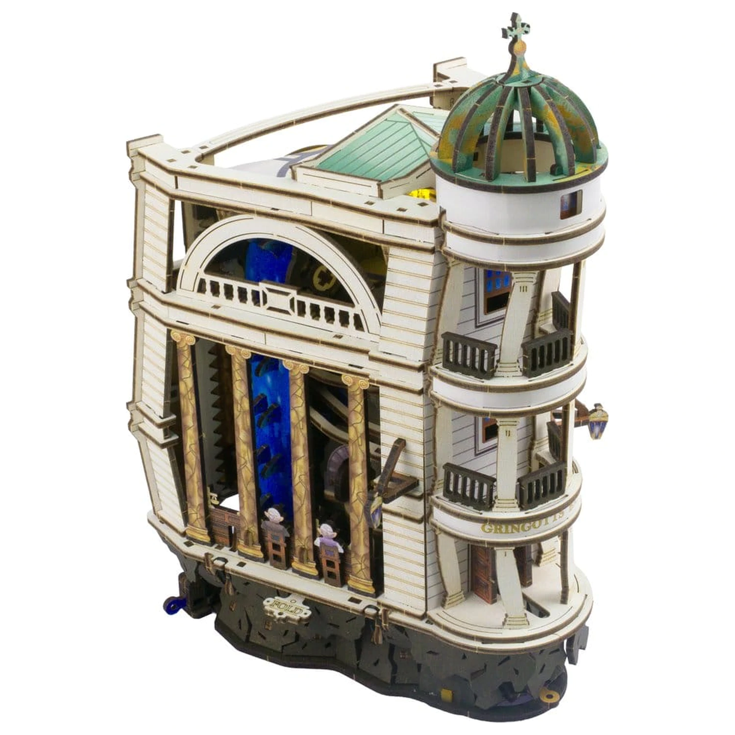 Harry Potter 3D Wooden Puzzle Gringotts Bank Marble Run product photo
