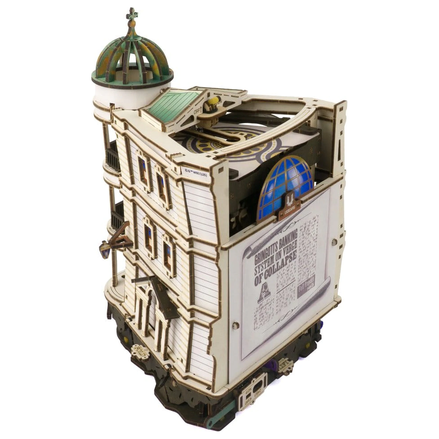Harry Potter 3D Wooden Puzzle Gringotts Bank Marble Run product photo