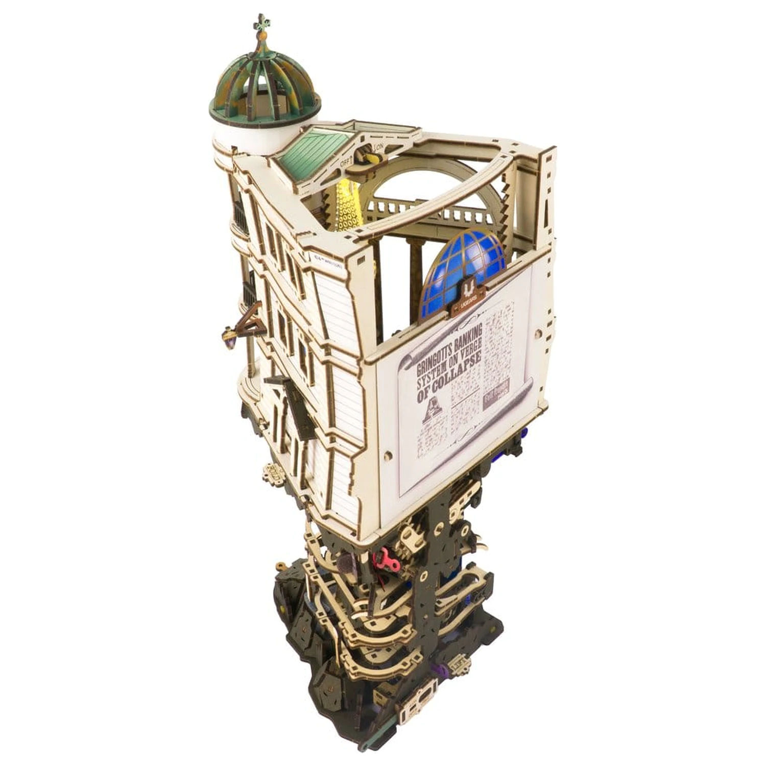 Harry Potter 3D Wooden Puzzle Gringotts Bank Marble Run product photo
