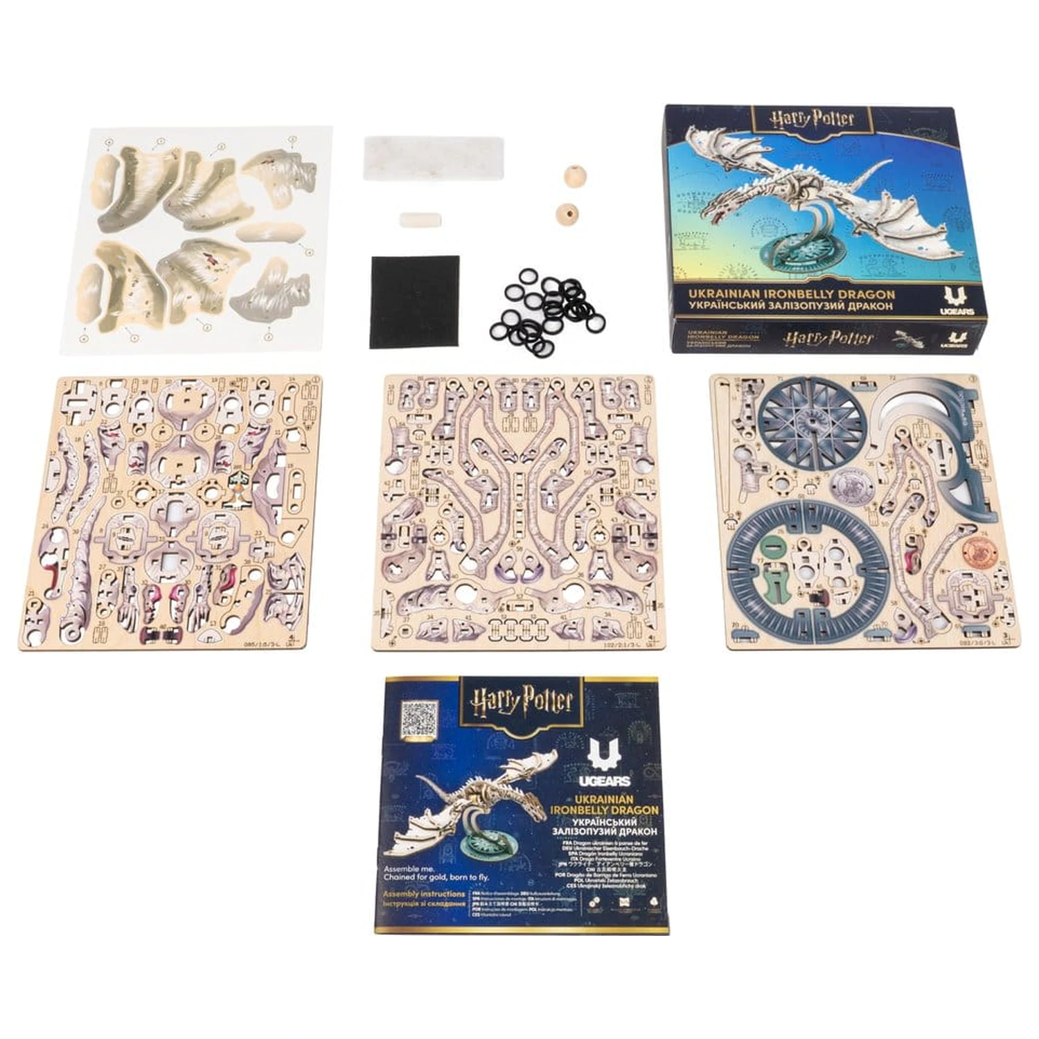 Harry Potter 3D Wooden Puzzle Ukrainian Ironbelly Dragon product photo