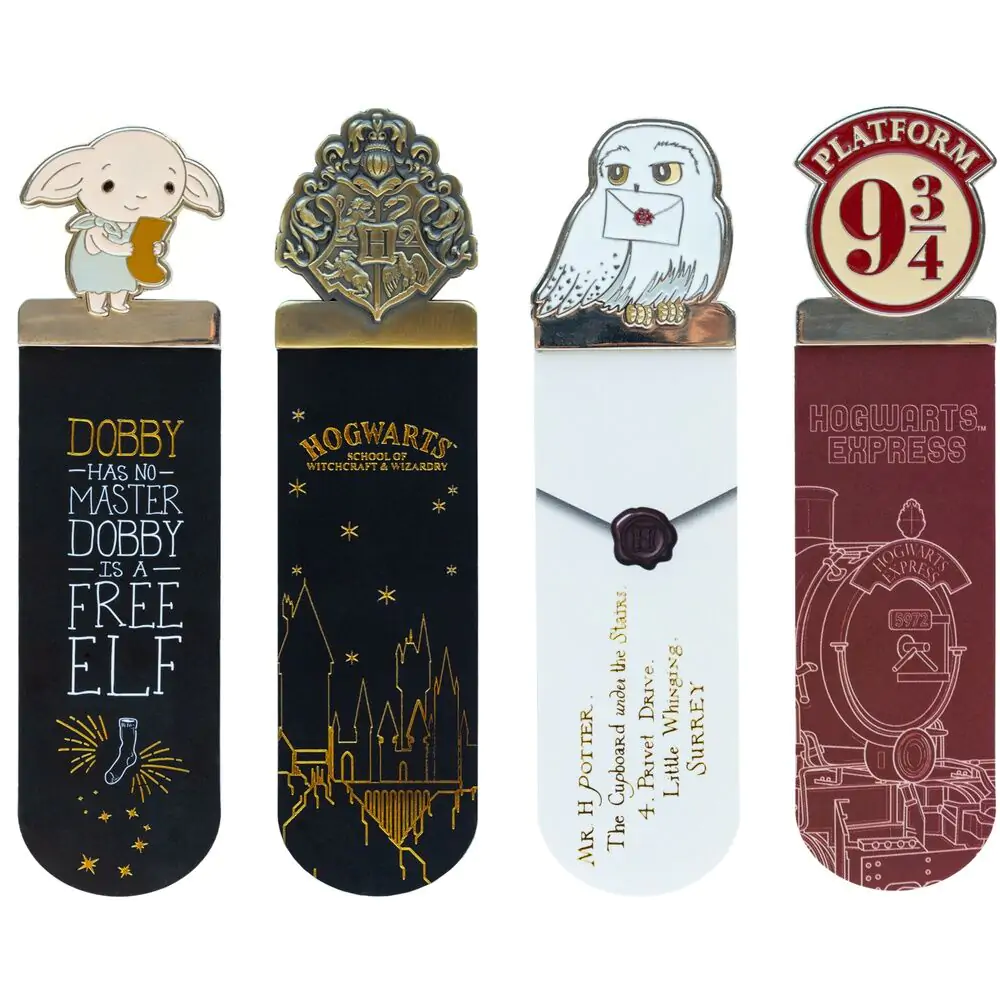 Harry Potter 4 bookmark set product photo