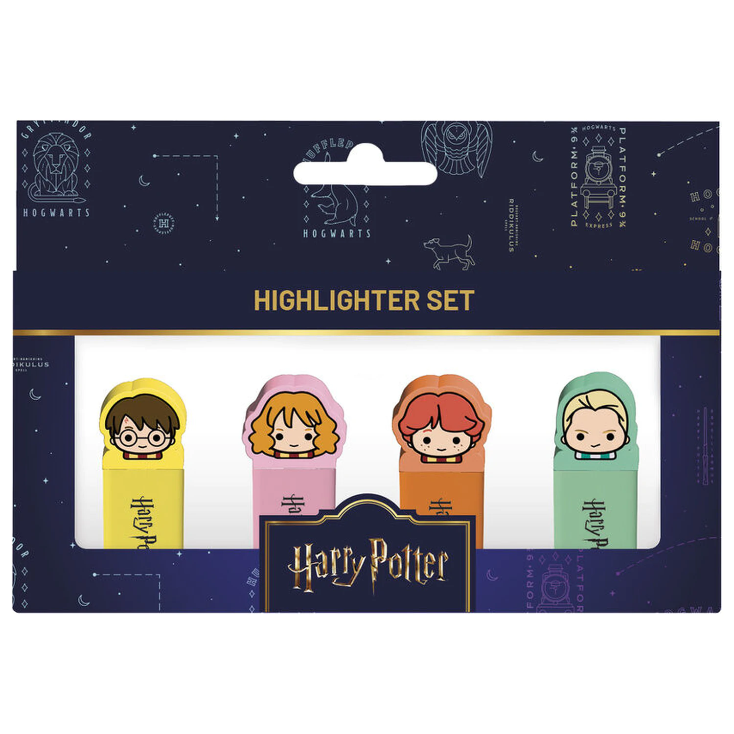 Harry Potter set of 4 highlighters with topper product photo