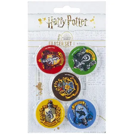 Harry Potter 5pc eraser set product photo