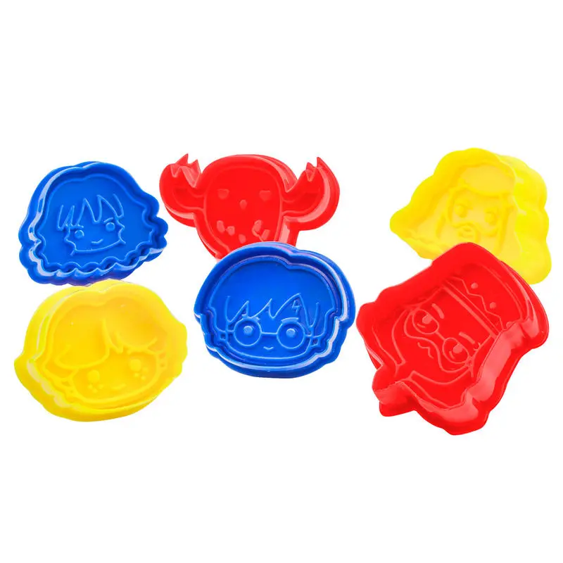 Harry Potter Cookie Cutter / Cookie Stamp 6-Pack Kawaii product photo