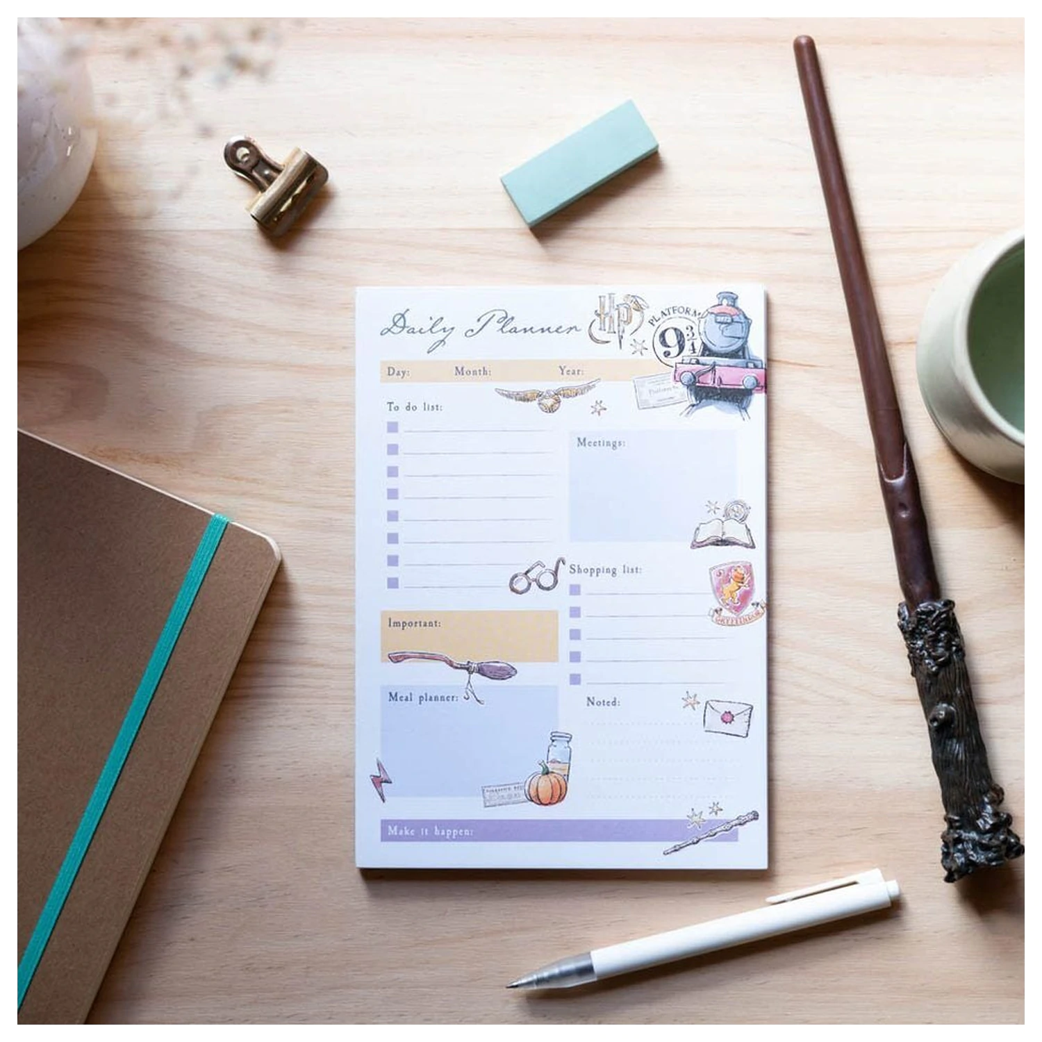 Harry Potter A5 daily planner product photo