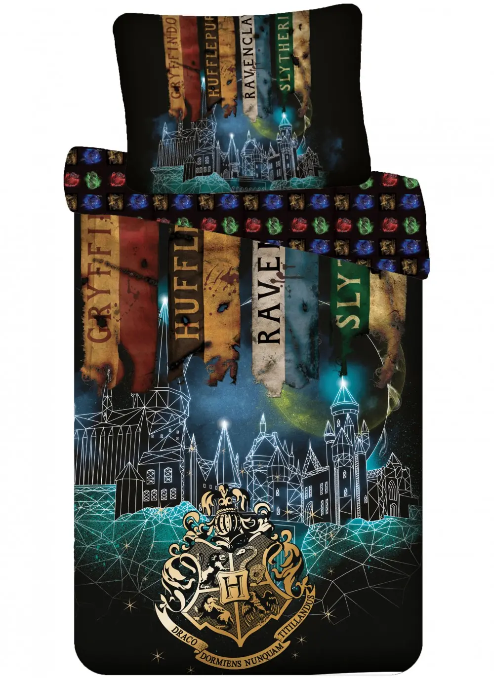 Harry Potter Duvet Cover Set, 140x200cm, 70x90cm product photo