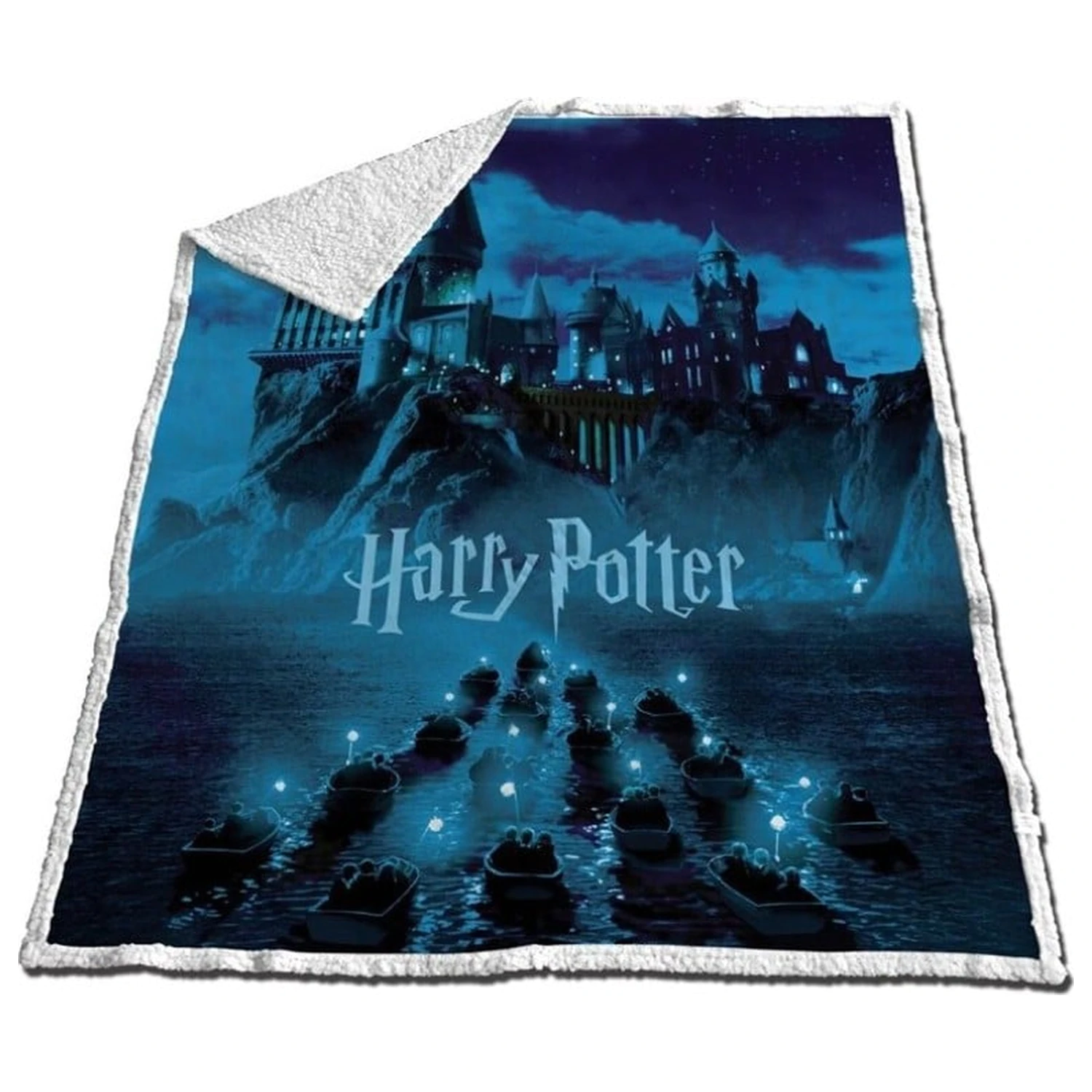 Harry Potter Arrival at Hogwarts Sherpa Blanket 130x170cm product photo