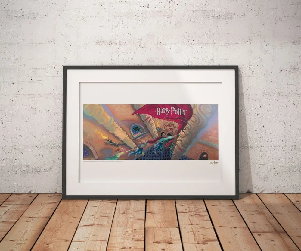 Harry Potter Art Print Chamber of Secrets Book Cover Artwork Limited Edition 42 x 30 cm product photo