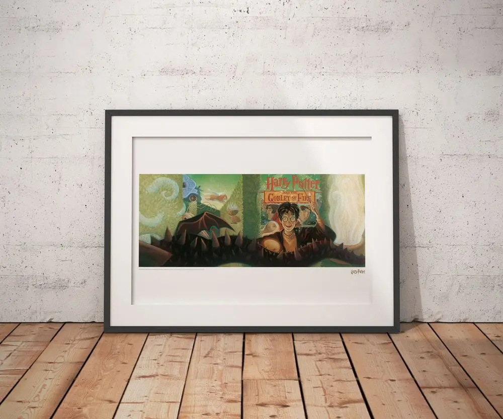 Harry Potter Art Print Goblet of Fire Book Cover Artwork Limited Edition 42 x 30 cm product photo