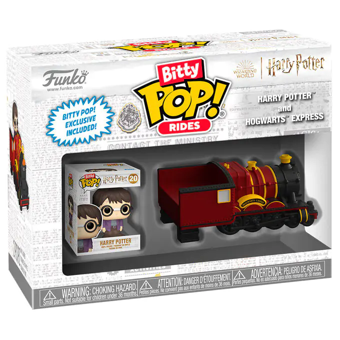 Harry Potter Bitty Funko POP! Rides Vinyl Figure Harry Potter w/Hogwarts Express 2,5 cm product photo