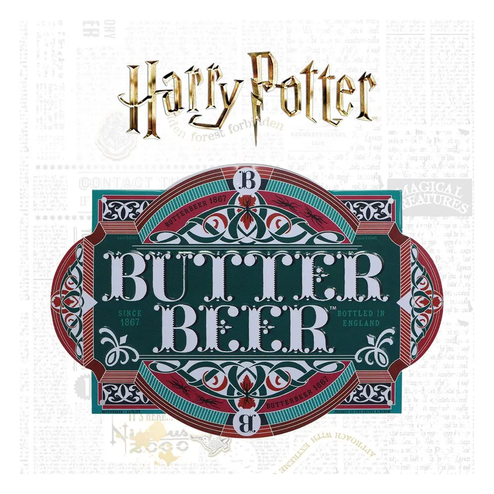 Harry Potter Tin Sign Butter Beer product photo